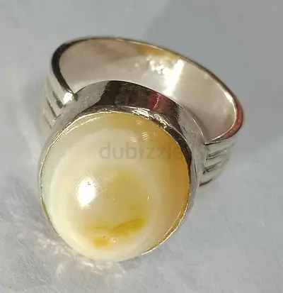 Akeek stone - silver ring