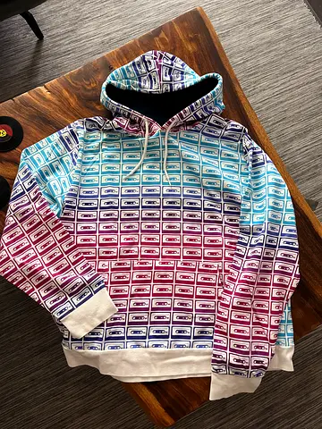 OLD NAVY cassette tape print unisex hoodie