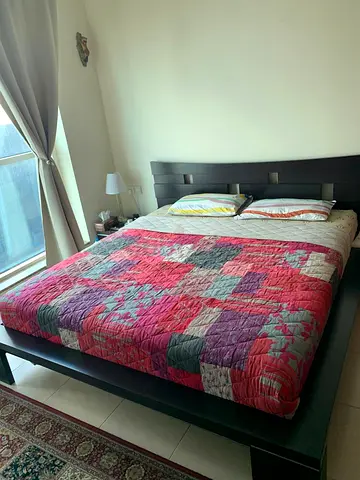 France brand - bed with side tables and ikea mattress