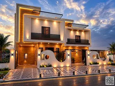 Villa for sale, freehold, for all nationalities, near Sheikh Mohammed Bin Zayed Road, including reg
