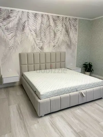 Light grey King Size Bed Frame