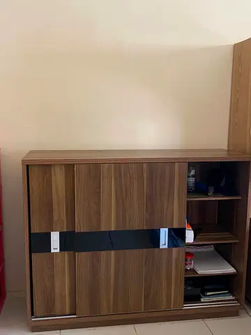 Brown Wooden closet