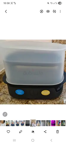 Electric Baby Bottle Sterilizer and Bottle Warmer Gently Used - Excellent Condition - Drying Rack