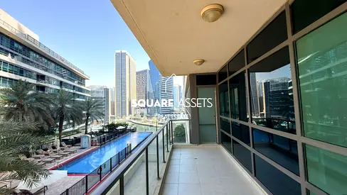 Unfurnished 2BR | Marina Quays | Pool View