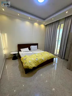 Two bedrooms + living room, 2 bathrooms, balcony, open view, semi-furnished, equipped with all house