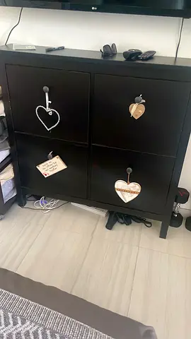 Ikea Black 4-Drawer Shoe/Storage Cabinet in Good Condition