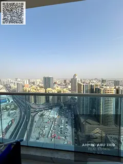 For Sale: Two-bedroom apartment with a living room in Al Waha Towers, high floor, Al Rashidiya 1. Fr