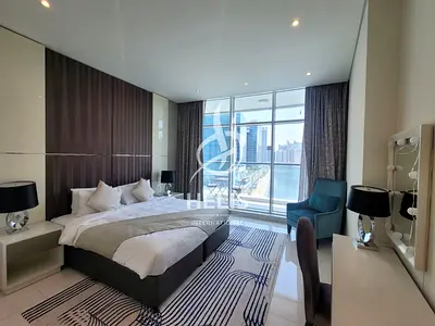Furnished 1BR Hotel Apartment | Marina & Downtown View | DAMAC Maison Bay’s Edge