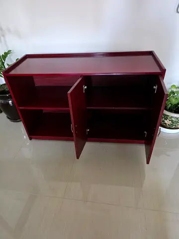 Solid Wood Sideboard / Console Table - Dark Mahogany Finish.