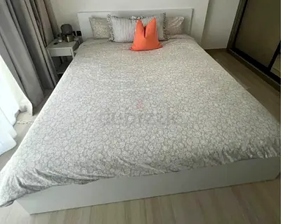 Ikea King size bed with mattress available in perfect condition