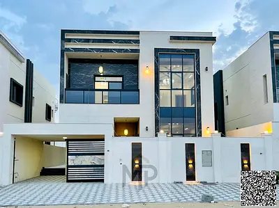 Modern villa for sale | Ajman | Bahia | 5 master bedrooms, living room, 2 halls, maid’s room Freeho