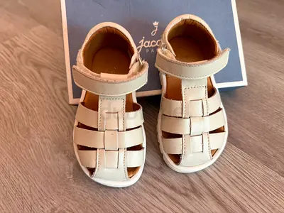 Jacadi Toddler Beige Leather Sandals - Lightly Used