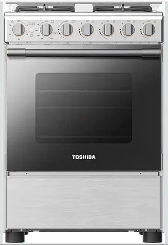 Brand new: TOSHIBA 60x60cm 4- Burner Gas Cooker with Flame Failure Protection, 70L Oven,