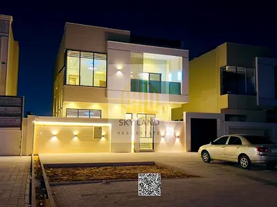 Luxury villa for sale in Al Zahiyah area, Ajman, next to Al Qabail Mall and near the mosque, price