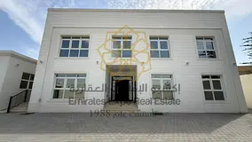 For sale: Brand new villa, first occupancy, built of natural stone in Bani Yas, Al Wathba area. Land
