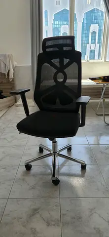 Ergonomic Mesh Office Chair with Headrest — Good Condition