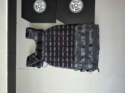 Adjustable Tactical/Weighted Training Vest - Black Camo