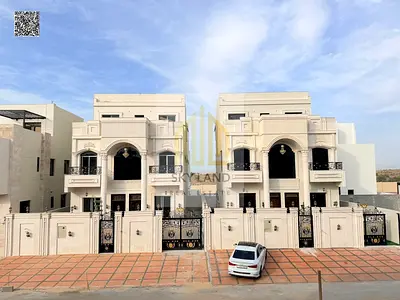 Luxury classic villa for sale in Al Bahia, Ajman. 3 floors, freehold ownership, cash or bank financ