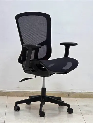 Ergonomic Black Mesh Office Chair with Adjustable Armrests