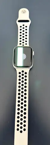 Used Apple-style Smartwatch with White/black Sport Band ( price negotiable )