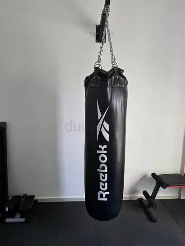 Reebok Heavy-Duty Leather Punching Bag (Hanging) - Good Condition