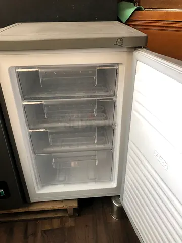 Small Upright Freezer with 4 Drawers — Compact  Clean
