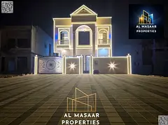 Classic design villa | High-end finishing | Large setback 20 meters | 5 rooms, majlis, 2 halls and m