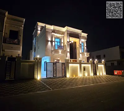 كلاسيك فيلا واجهه حجر شامل رسوم