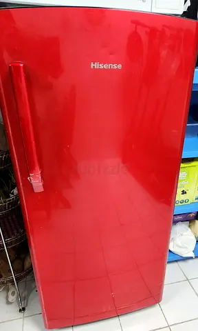 Hisense Red Single Door Refrigerator - Good Working Condition