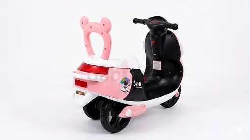 Kids Electric Ride-On Scooter - Pink Vespa-Style (Good Condition)