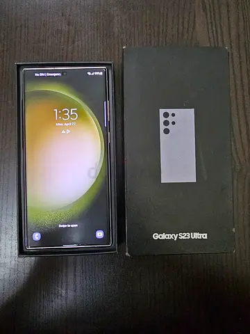 Samsung Galaxy s23 ultra with Box charger waterpack 8/256Gb 1physical+ Esim condition 10/10