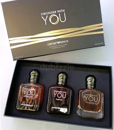 Emporio Armani Stronger With You/INTENSLEY/ABSOLOUTLEY/PARFUM trio gift set - 3 x 35ml (new in box)