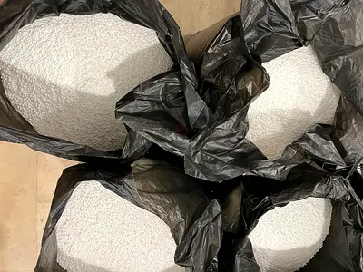 4 Bags of White Thermocol Balls (Bean bag filler) - price negotiable