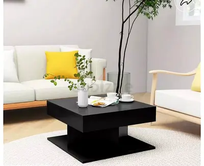 Black Square Coffee Table – Brand New (Still in Packaging)