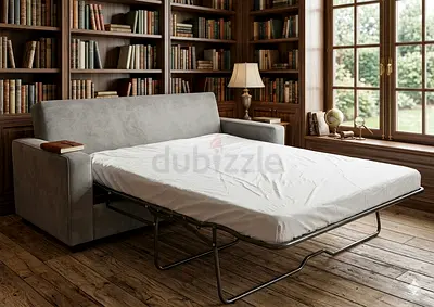 West elm two seater sofa bed with mattress