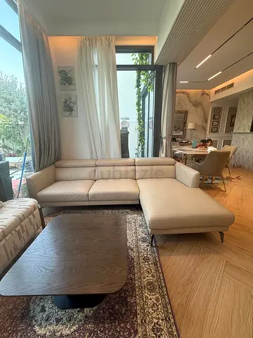 Sofa l shaped leather