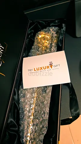Luxury 24 K Gold dipped Decorative Rose in Presentation Box (New, Gift)