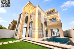 Luxury furnished corner villa for sale in Al Helio 2 – Ajman | 6 bedrooms | Private pool | Indoor 