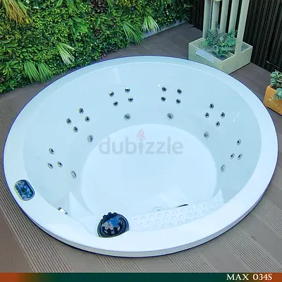 MAX-034S – 6-Seater Spa with 32 Jets, LED Lighting  Bluetooth Audio