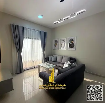 أفخم و أجمل شقة غرفة و صالة مفروشة بالكامل Vip سوبر ديلوكس للإيجار الشهري في عجمان ✔️ شامل الفواتير و الإنترنت ⚡📶 فرش فاخر