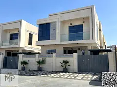 Luxury villa for sale in Al Zahia, elegant design, contains 5 spacious bedrooms and very luxurious f