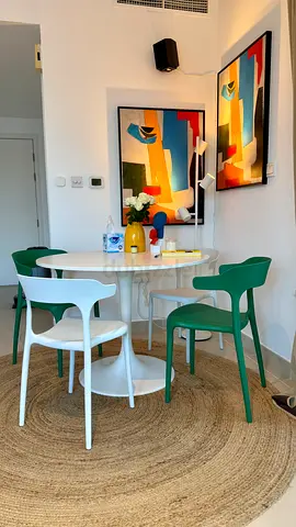 Dining set/ Docksta/ with 2 white chairs
