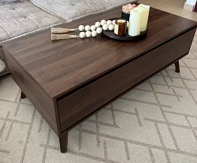 Multifunctional Coffee table, walnut wood