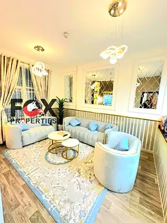 Luxury 1BR apartment for sale in City Towers, Khalifa Street, Ajman. 750 sqft, fully furnished, firs
