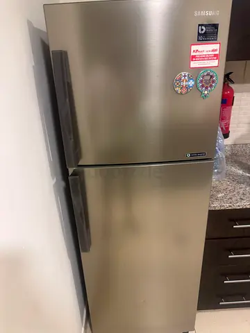 Samsung Stainless Steel Fridge - Bottom Freezer, Good Condition