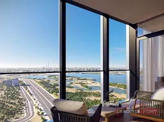 High Floor 1BR + Study | Golf &amp; Ras Al Khor View |