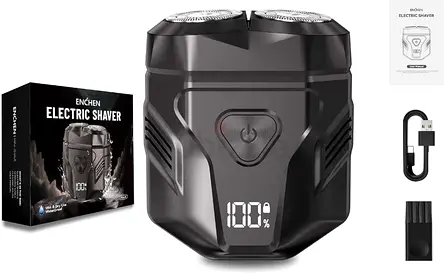 Waterproof Rechargeable Portable Shaver with Multi-Functional Display