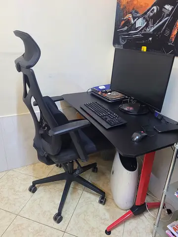 Computer table with chair