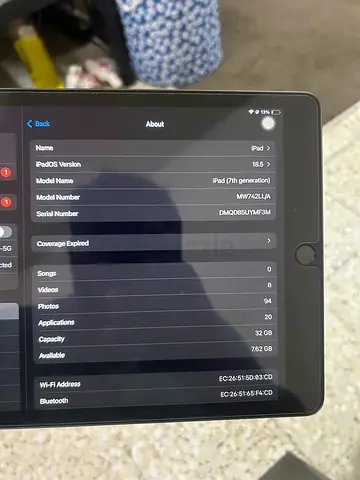 IPAD 7th Gen For sale