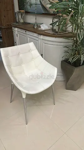 x10 set CASSINA Passion Armchairs 6pcs with Caprice Chairs 4pcs white Italian leather W57 H80 D57cm